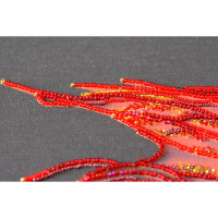 Kit de point de perle estampé Abris Art "Or rouge", 39x27cm, DIY