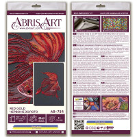 Набор для вышивания бисером с печатью Abris Art "Красное золото", 39x27 см