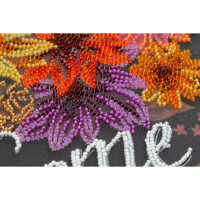 Abris Art gestempelde kraal Stitch -kit "Welkoming van herfst", 35x25cm, DIY