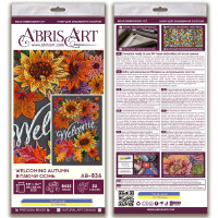 Набор для вышивания бисером с печатью Abris Art "Встречаем осень", 35x25 см