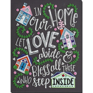 Abris Art stamped bead stitch kit "Love in the...