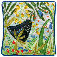 Bothy Threads stamped Tapestry Cushion Stitch Kit "Merle Tapestry", TLH4, 36x36cm, DIY