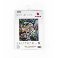Luca-S borduurpakket "Perfect Garden Friends", geteld, DIY, 27x32cm