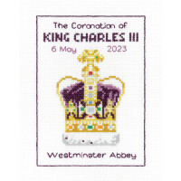 Heritage counted cross stitch kit Aida "Coronation Celebration (A)", PUCE1675-A, 12x16,5cm, DIY