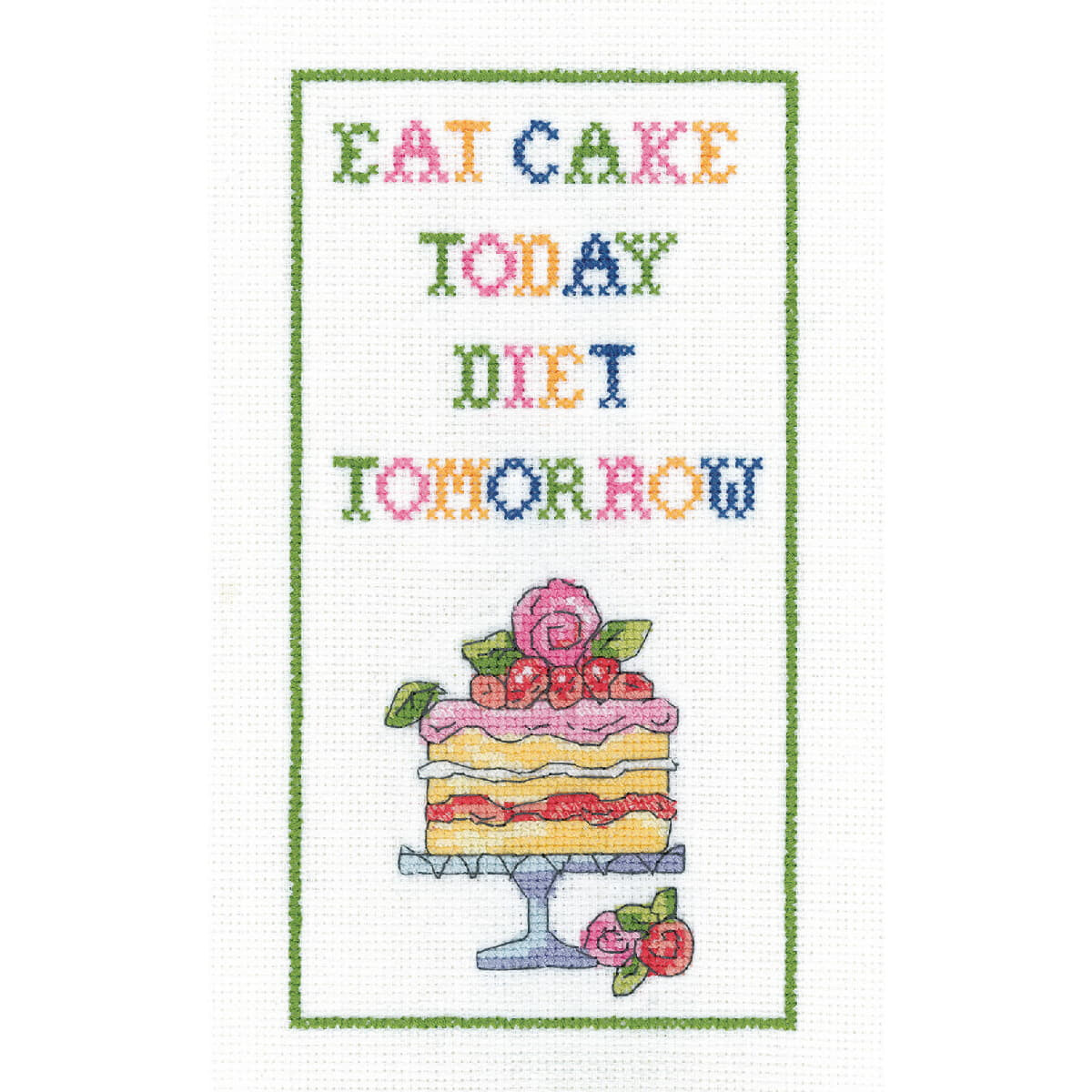 Heritage counted cross stitch kit Aida "Diet...