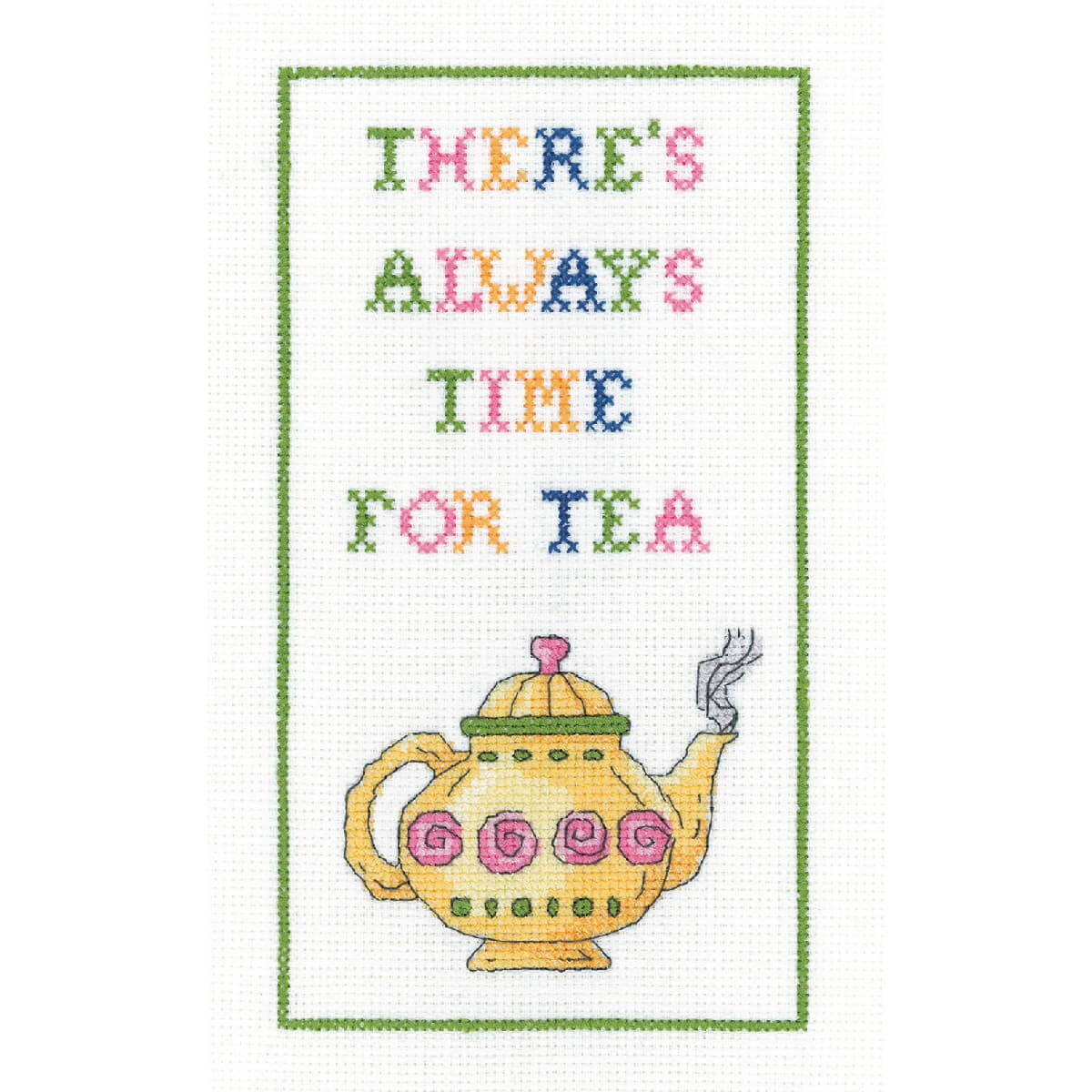 Heritage counted cross stitch kit Aida "Time for Tea...