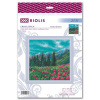 Riolis counted cross stitch kit "Mountain Clover", 20x20cm, DIY