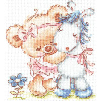 Magic Needle Zweigart Edition counted cross stitch kit "I love my Horse", 12x13cm, DIY