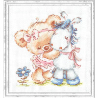 Magic Needle Zweigart Edition counted cross stitch kit "I love my Horse", 12x13cm, DIY