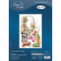 Magic Needle Zweigart Edition borduurpakket "garden retreat", geteld, DIY, 18x28cm