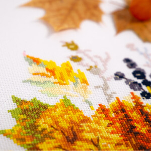 Magic Needle Zweigart Edition counted cross stitch kit "Autumn Elegy", 21x26cm, DIY