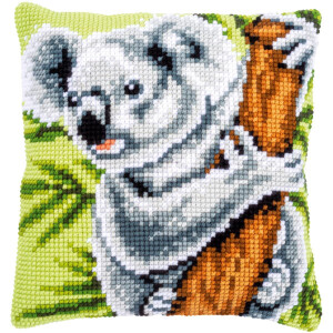 Vervaco stamped cross stitch kit cushion "Koala", 40x40cm, DIY