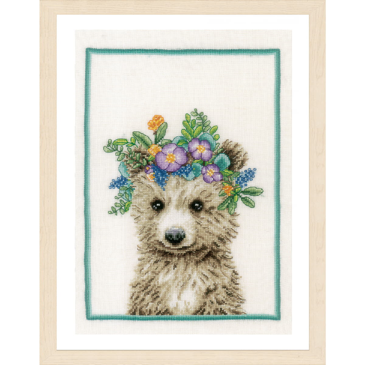This cross stitch pattern from Lanarte embroidery kit...
