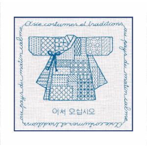 Le Bonheur des Dames borduurpakket "Koreaanse kimono...
