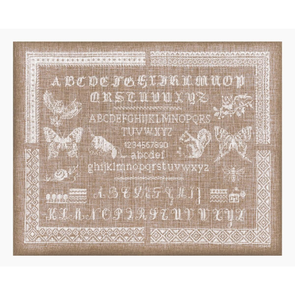 Le Bonheur des Dames counted cross stitch kit "Alphabet", 36,5x49cm, DIY