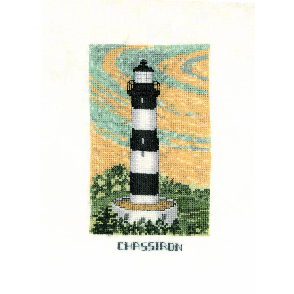 Le Bonheur des Dames counted cross stitch kit "Chassiron Lighthouse", 11x19cm, DIY
