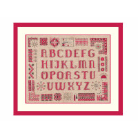 Le Bonheur des Dames counted cross stitch kit "Couture Alphabet", 45,5x36,5cm, DIY