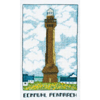Le Bonheur des Dames counted cross stitch kit "Eckmuhl Penmarch Lighthouse", 10,5x17,5cm, DIY