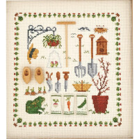 Le Bonheur des Dames counted cross stitch kit "Spring Accessories", 20x21cm, DIY