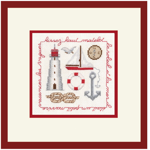 Набор для вышивки крестом Le Bonheur des Dames "Красный лифт", 11,5х11,5см