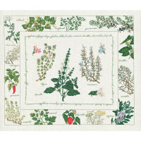 Le Bonheur des Dames counted cross stitch kit "Herbarium", 54x46cm, DIY