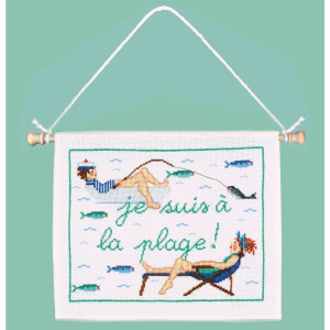 Kit de punto de cruz Le Bonheur des Dames "Estoy en...