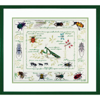 Le Bonheur des Dames counted cross stitch kit "Insects", 54x46cm, DIY
