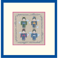 Le Bonheur des Dames counted cross stitch kit "Japanese Miniature", 12,5x12,5cm, DIY