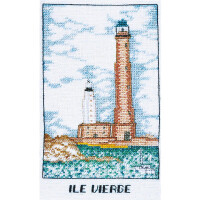 Le Bonheur des Dames Kreuzstich Set "Leuchtturm der Jungferninseln", Zählmuster, 10,5x17,5cm