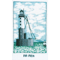Le Bonheur des Dames kit punto croce contato "Lighthouse of Ar Men", 10.5x17.5cm, fai da te