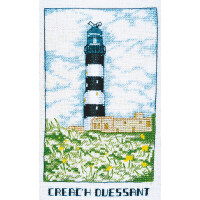Le Bonheur des Dames counted cross stitch kit "Creach Ouessant Lighthouse", 10,5x17,5cm, DIY