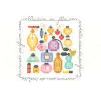 Le Bonheur des Dames counted cross stitch kit "Perfume Collection", 11.5x11.5cm, DIY