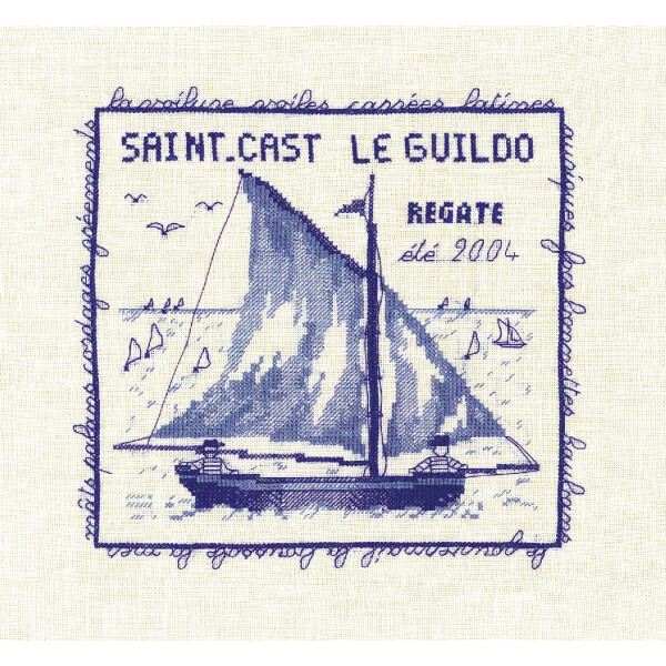 Le Bonheur des Dames counted cross stitch kit "Saint Cast 2004", 19x20cm, DIY