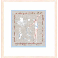 Le Bonheur des Dames counted cross stitch kit "Dancer In White", 12,5x12,5cm, DIY