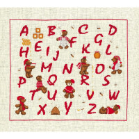 Le Bonheur des Dames counted cross stitch kit "Teddy Bear Sampler", 35,5x30cm, DIY