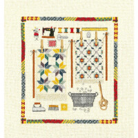 Le Bonheur des Dames counted cross stitch kit "Carpet Accessories", 20x21cm, DIY