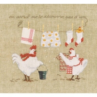 Le Bonheur des Dames borduurpakket "Till Aprils Dead, Change Not A Thread II", DIY, 23x20cm, DIY