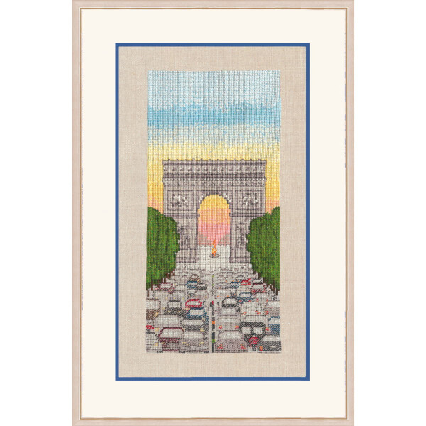Le Bonheur des Dames counted cross stitch kit "Arc De Triomphe", 10,5x24cm, DIY