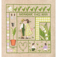 Le Bonheur des Dames counted cross stitch kit "Welcome May", 21x23cm, DIY