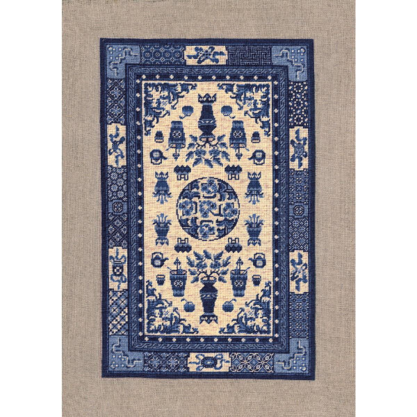 Le Bonheur des Dames Petit Point borduurpakket "Beijing tapijt", geteld, 18x29cm