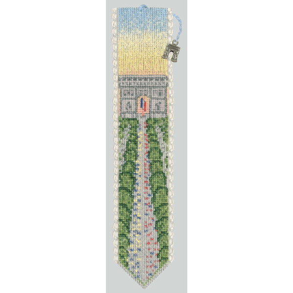 Le Bonheur des Dames bookmark counted cross stitch kit "Arc De Triomphe", 5x20cm, DIY