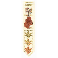 Le Bonheur des Dames bookmark counted cross stitch kit "Autumn", 5x20cm, DIY