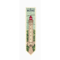 Le Bonheur des Dames bookmark counted cross stitch kit "Baleines Lighthouse", 5x20cm, DIY