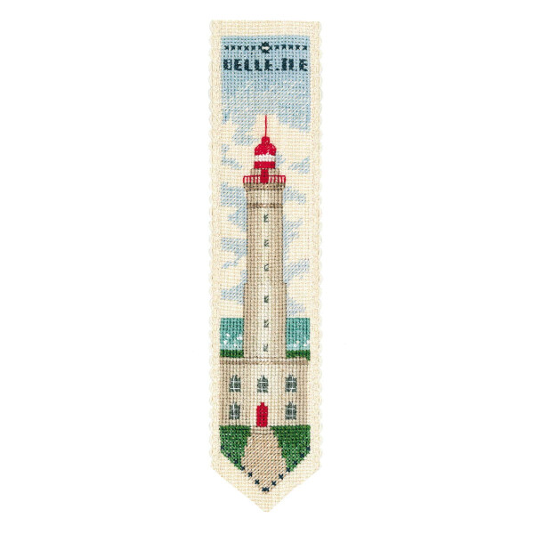 Le Bonheur des Dames bookmark counted cross stitch kit "Belle Ile", 5x20cm, DIY