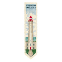 Le Bonheur des Dames bookmark counted cross stitch kit "Belle Ile", 5x20cm, DIY