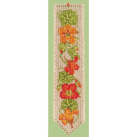 Le Bonheur des Dames bookmark counted cross stitch kit "Capucine", 5x20cm, DIY