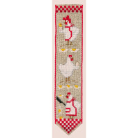 Le Bonheur des Dames bookmark counted cross stitch kit "Hen", 5x20cm, DIY