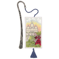 Le Bonheur des Dames bookmark counted cross stitch kit "Montmartre", 4x8cm, DIY