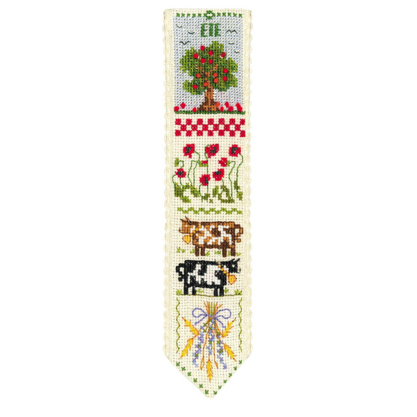 Le Bonheur des Dames bookmark counted cross stitch kit "Summer", 5x20cm, DIY