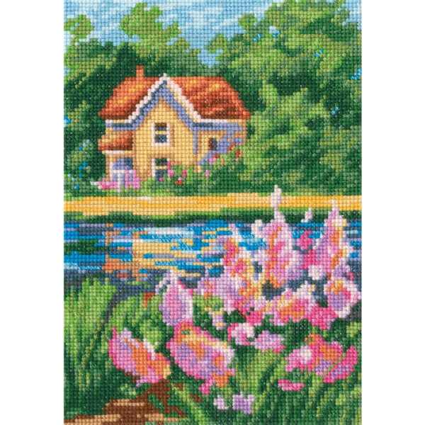 RTO counted cross stitch kit "Summer colours I", 12,5x17,5cm, DIY